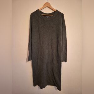 Banana Republic Midi Long Sleeve Cotton Blend Sweater Dress Size XL